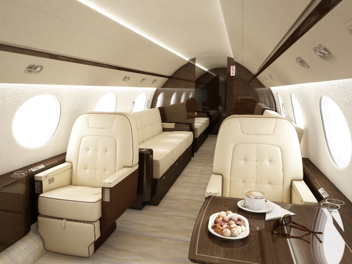 "A fine selection of materials, textures, colors, and proper lighting are key elements in all of our aircraft interior design projects," Alfano said.