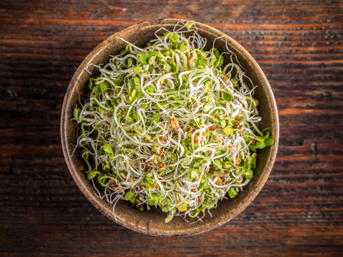 Raw sprouts