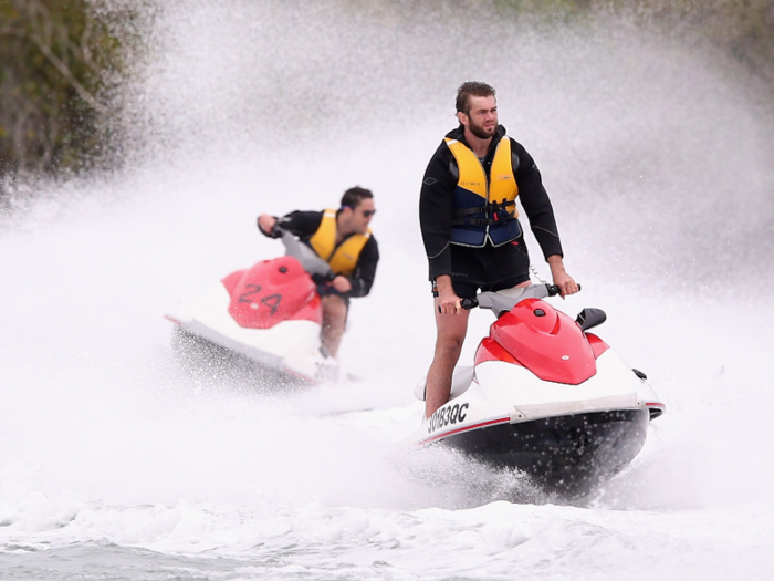 You can entertain guests with jet skis ...