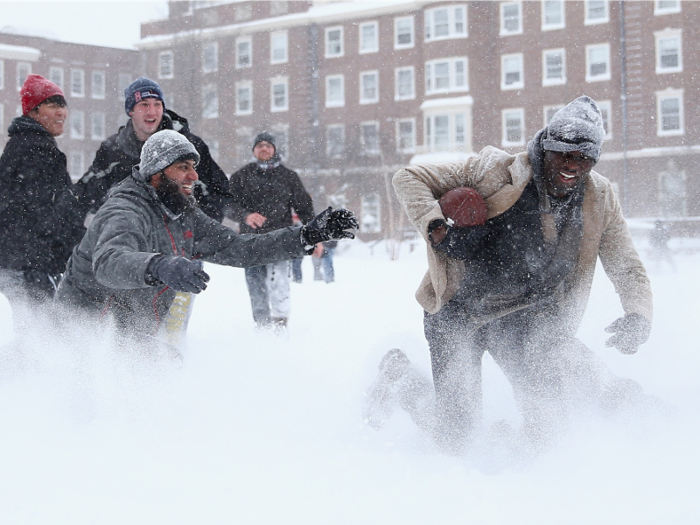 So snow gear and blankets are a must for students.