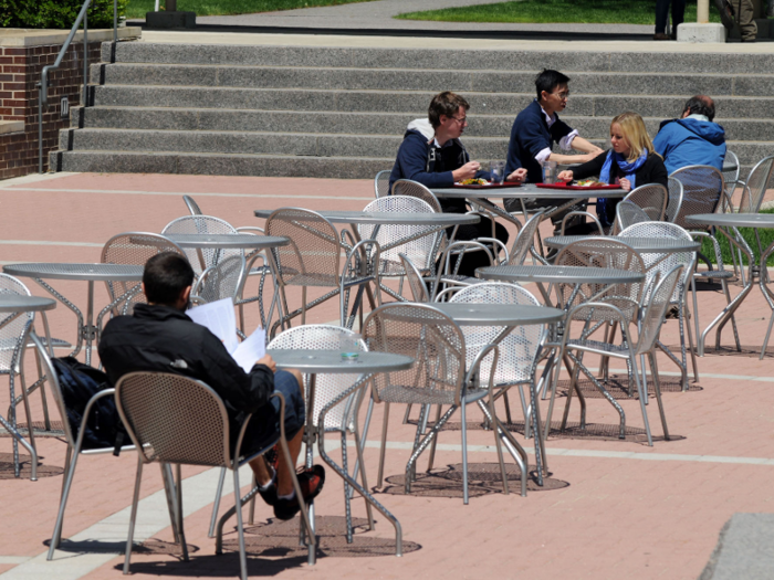 But tourists also come to get a glimpse of Harvard life and its students.