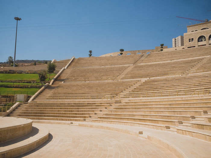 Nassar said the plan is to line the top of the amphitheater with restaurants, bars, and a cafe so attendees can enjoy dinner or a drink before a show.