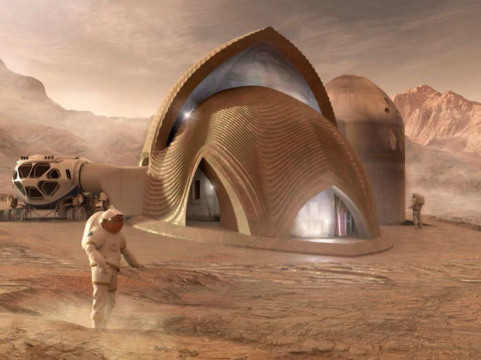 A 3D printer on Mars could help colonists build necessary things like habitats. Instead of transporting these large, cumbersome structures to the planet, a factory made by Relativity Space might use Martian dirt to quickly build robust off-world homes.