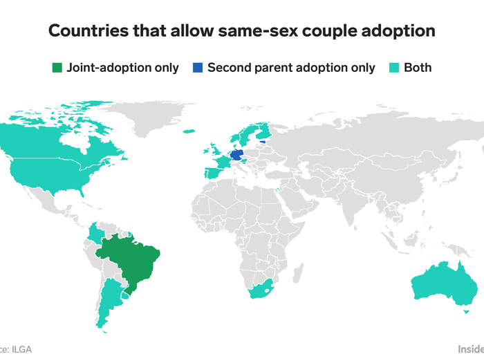 Same-sex couples largely aren