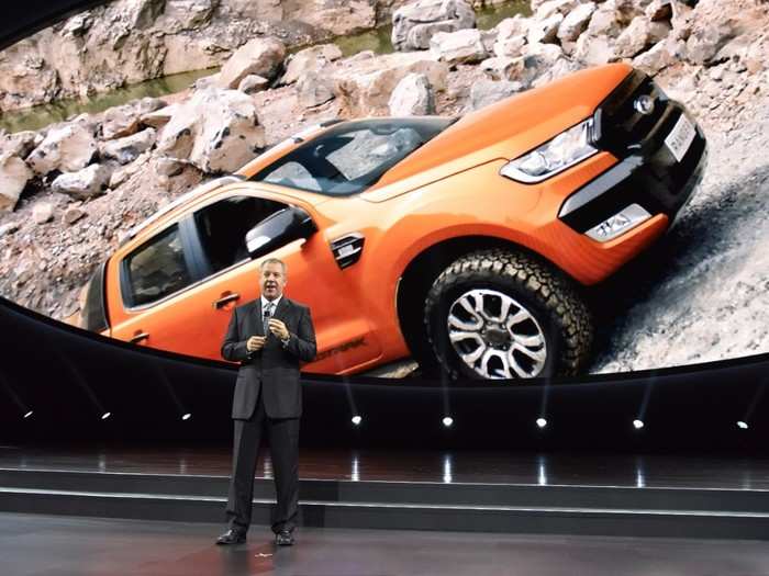 Ford revealed the new Ranger at the Detroit Auto Snow in 2017.