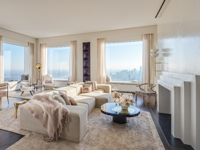 The expansive 8,255-square-foot penthouse on the 95th floor includes six bedrooms and seven bathrooms.