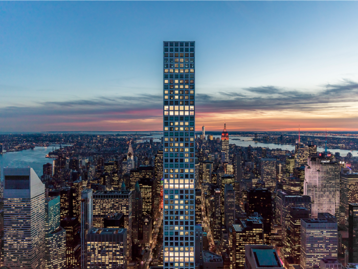 The 96th floor is the top, but floors 91 through 96 are all referred to as penthouses because they have different layouts than the rest of the building and some are full floors, a spokesperson for the developer told Business Insider.