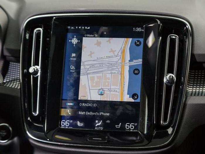 The Sensus infotainment system runs off of a nine-inch touchscreen that