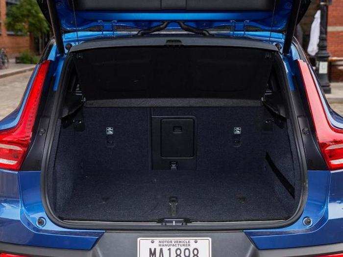 Cargo capacity amount to roughly 12 cubic feet, which is plenty for typical hauling duties, such as grocery store runs and weekend trips. Drop the rear seats and you have close to 60 cubic feet.