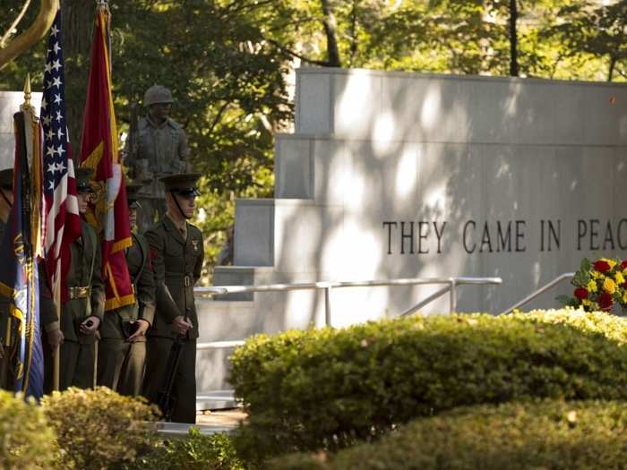 Memorial services are held annually to remember those who were lost, as well as the cost of freedom.