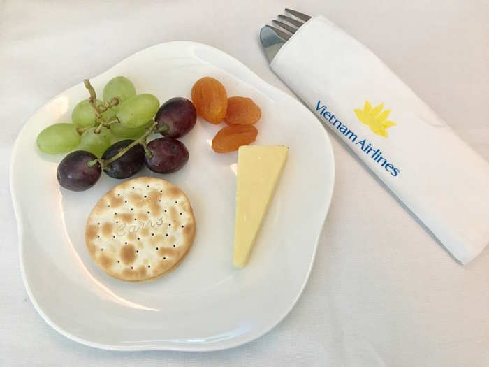 The main course was later followed by a tray of select cheeses and accompaniments.