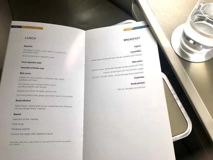 The 12-and-a-half-hour flight included lunch soon after take-off and a breakfast service once we were closer to Hanoi. Nibbles like sandwiches, fruits, cakes, and instant noodles could be ordered during the duration of the flight.