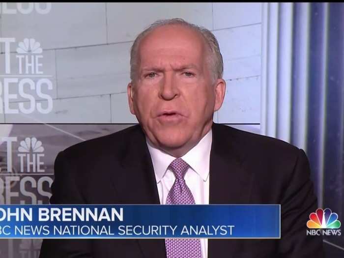 The package was addressed to former CIA Director John Brennan, who is actually an analyst for MSNBC.