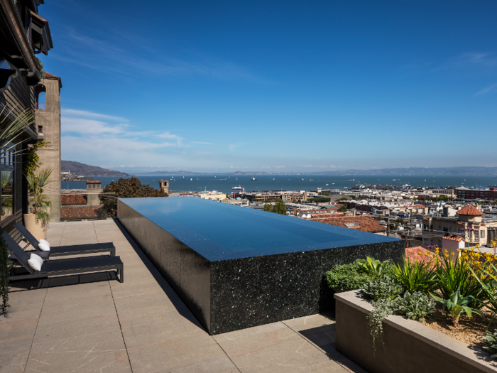 A 40-foot infinity pool is the finishing touch to one of the home