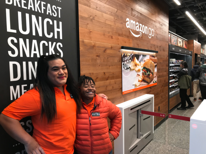 The Amazon Go staff was extremely helpful and optimistic about the future of the store.