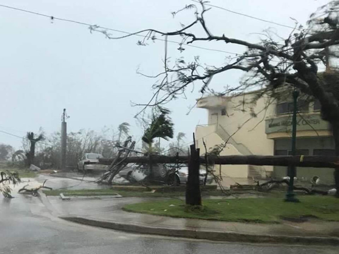 "Basically all the windows in my house imploded, debris flew into my house, air conditioners were ripped out of the walls," Omar told Honolulu Civil Beat. "They got some cuts and scratches trying to find a safe place within the house."