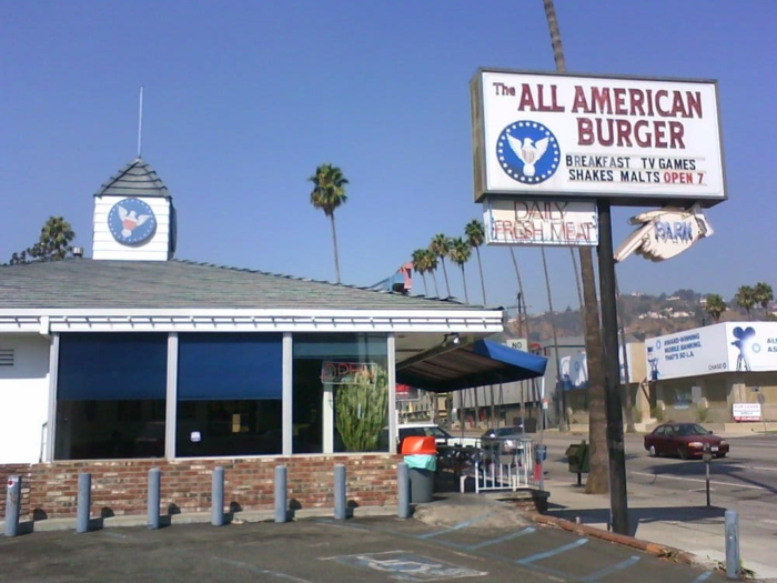 All American Burger was a West Coast burger chain made famous by the 1982 film "Fast Times at Ridgemont High."