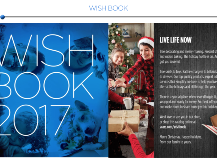 In 2017, Sears brought back the Wish Book for the first time since 2011. The print version was available for members of the retailer