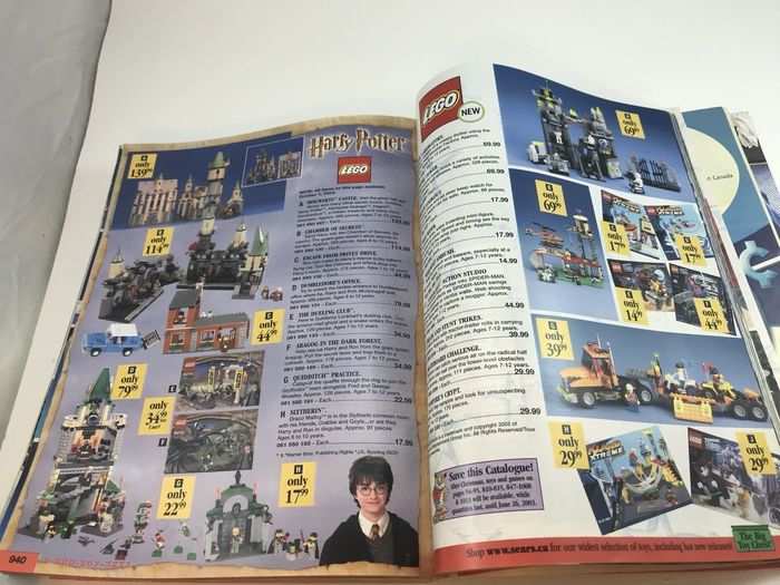 The 2002 catalog had a huge Lego section ...