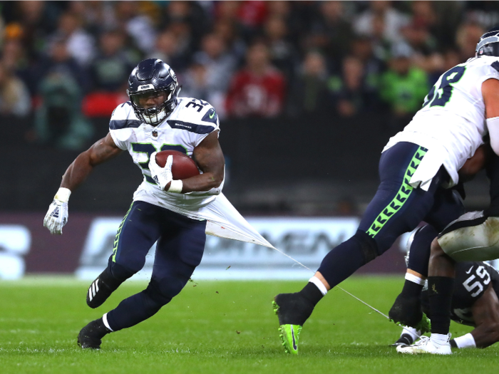 RB: Chris Carson, $4,300