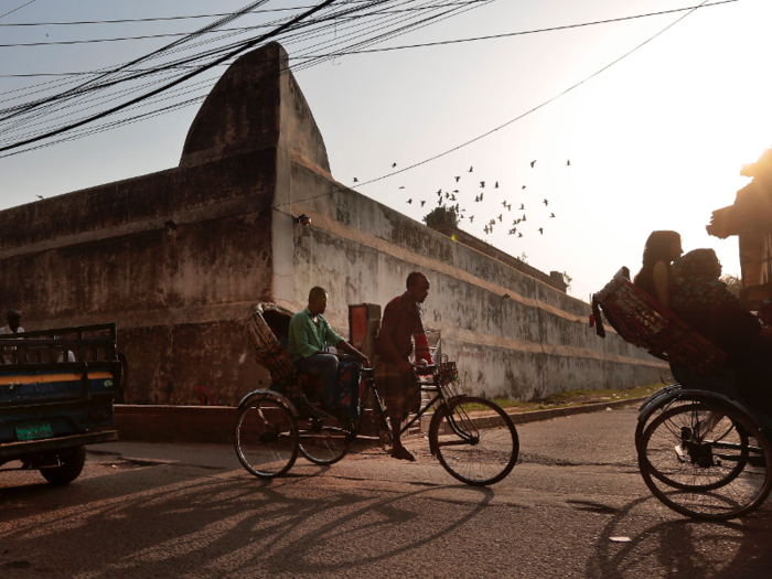 Meanwhile, some commuters in Bangladesh pay others to bike them around.