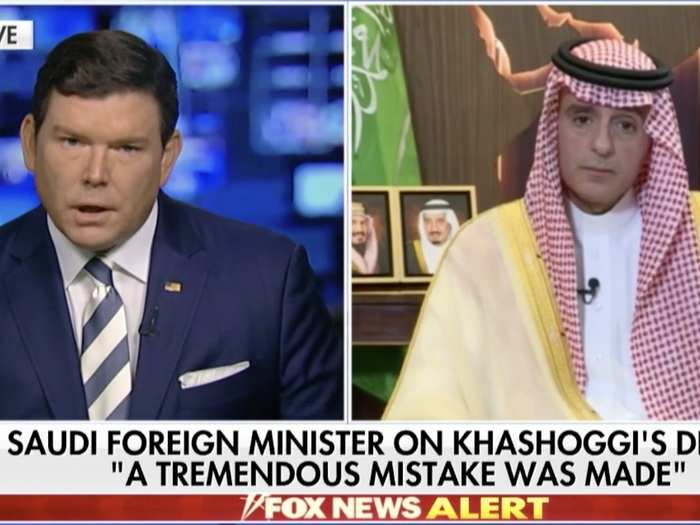 Saudi Foreign Minister Adel al-Jubeir on October 21 told Fox News that Khashoggi was killed as a result of a "rogue operation," claiming that Prince Mohammed had no prior knowledge of the incident. He described Khashoggi