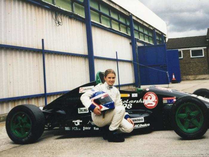 When she was 16, Patrick decided to advance her racing career. She quit high school and moved to England to receive training for open-wheel racing.