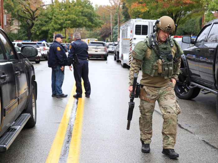 10:36 a.m. to 10:43 a.m.: Officers started finding bodies.