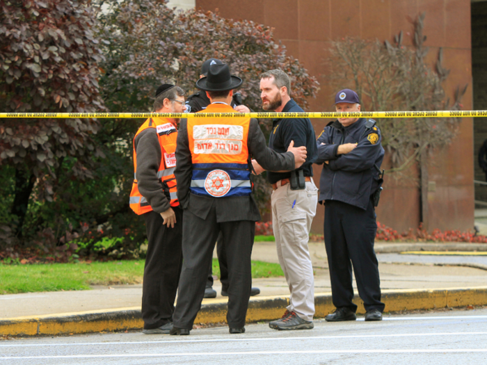 10:30 a.m.: The SWAT team entered the synagogue.