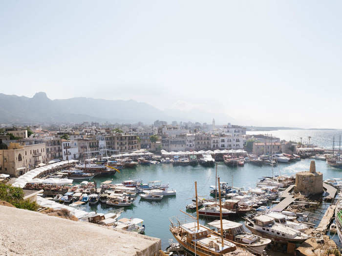 From a top the castle, I got a great view of the city of Kyrenia and its natural harbor. Kyrenia is a vibrant city with a bustling port, nightlife, and hotels. The city, which can seem pulled from Ottoman-era Turkey, is worth taking a stroll through.