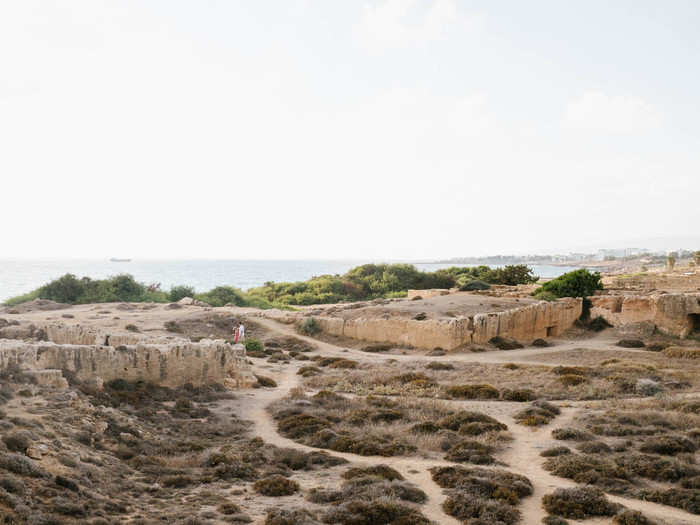 Near the city is the Paphos Archaeological Park. The park is still under excavation but it contains the major sites of the former Greek and Roman city.