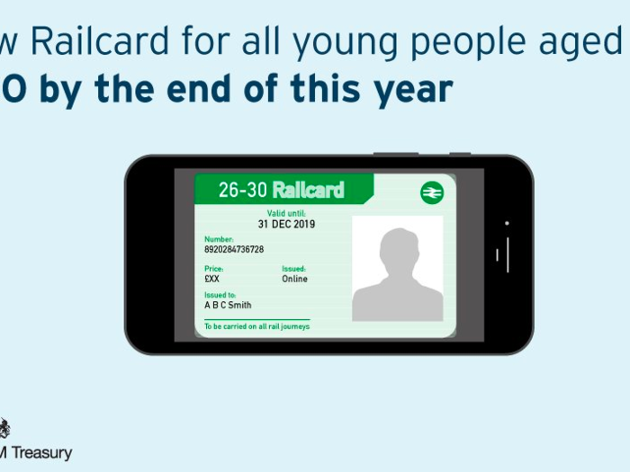 Hammond reiterated the introduction of a new 26-30 railcard, which has been trialled on about 10,000 people. The scheme will roll out nationally by the end of the year. The young persons