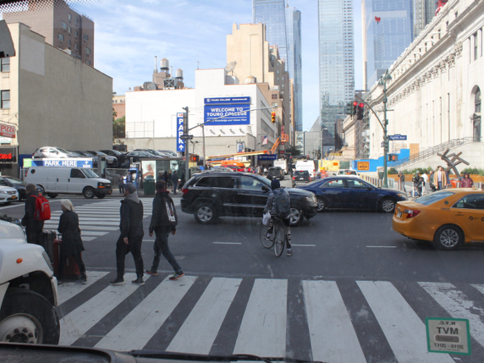 Manhattan at 12:30 p.m. was suddenly much busier. While our morning ride took just over 30 minutes, the traffic getting from Penn Station back up to the Bronx made our trip an hour long.