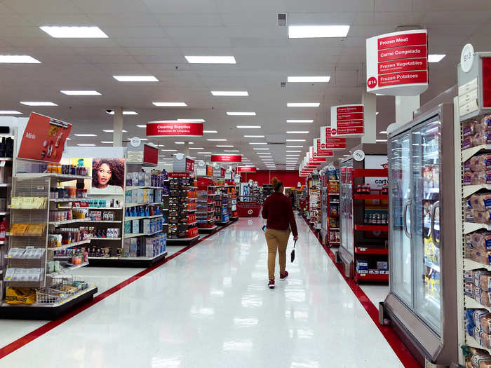 The bigger Target store was also a lot more organized, with bigger and more clear labels throughout the store.