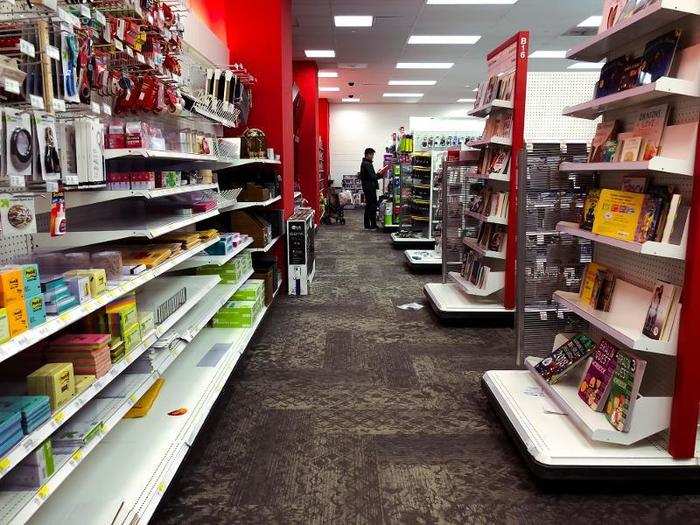 Books were along the end caps of the aisles. There was definitely a lot less to choose from than a traditional Target.