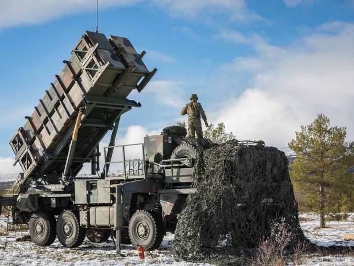 Norwegian and German military personnel train with a PATRIOT surface to air missile system in Norway on Oct. 24, 2018 during exercise Trident Juncture 18.