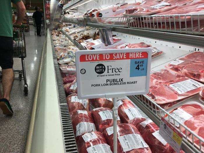 Carnivores and healthy eaters will appreciate the Publix meat department.