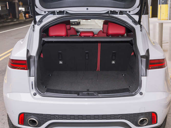 The cargo area affords 24 cubic feet of storage — and that was plenty for family-of-four duty in the suburbs. Families of five, on the other hand, might struggle. The liftgate is powered.