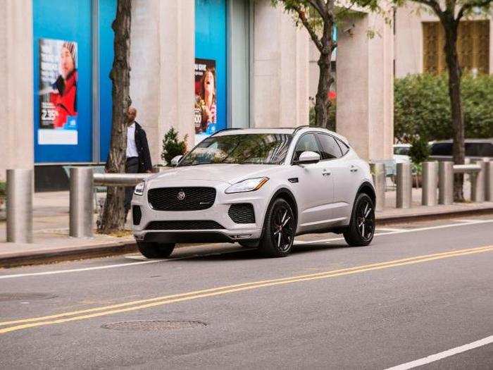 While the F-Pace is a triumph of automotive design (congrats to Ian Callum for creating the most beautiful SUV in history), the E-Pace has a strong visual presence for a compact SUV.