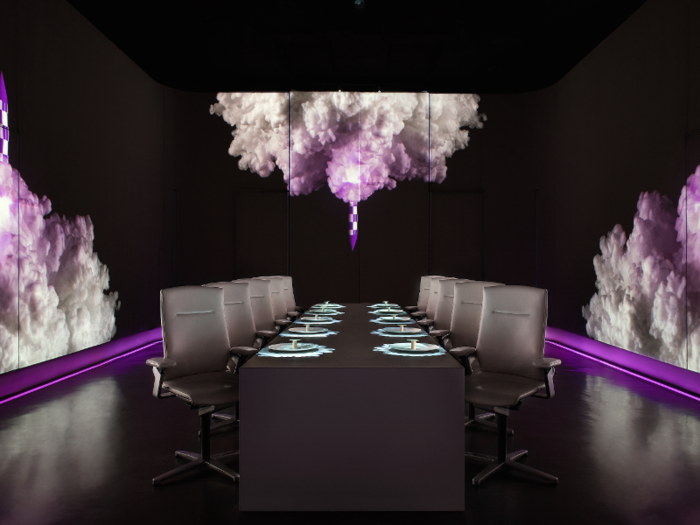 Opened in 2012, Ultraviolet is advertised as "the first restaurant of its kind uniting food and multi-sensorial technology."