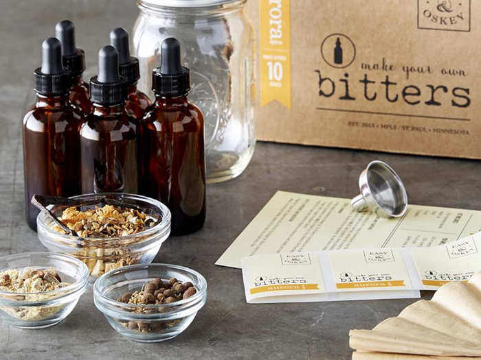 A DIY bitters kit for classic and newly invented cocktails