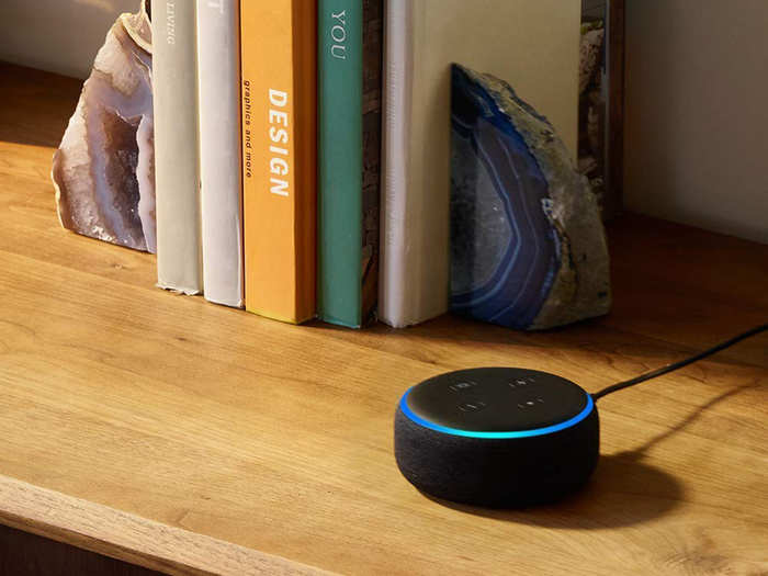 An echo dot for the virtual assistant you can afford to give them