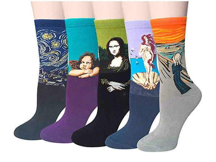 Socks that mimic some of the most famous paintings in history