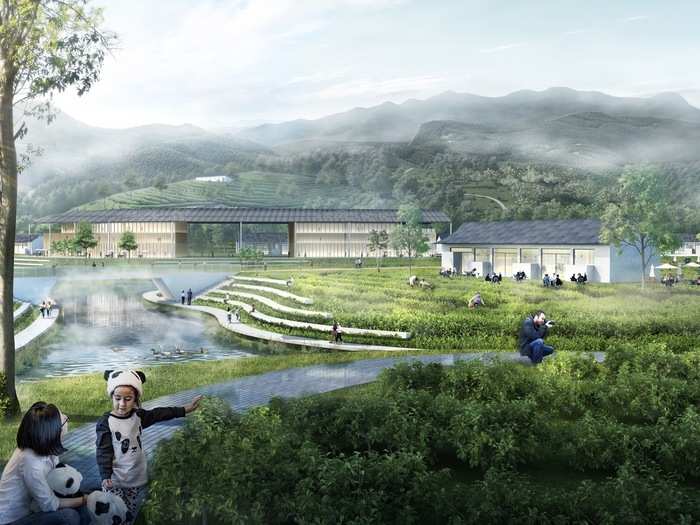 The first site, the Longquanshan Panda Village, will be a "gateway into the city."