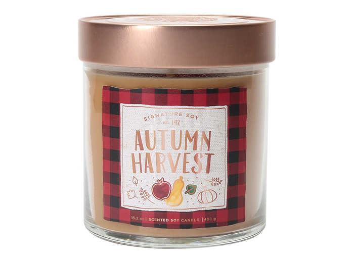 A seasonal candle