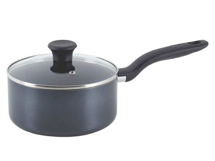 A nonstick three-quart saucepan