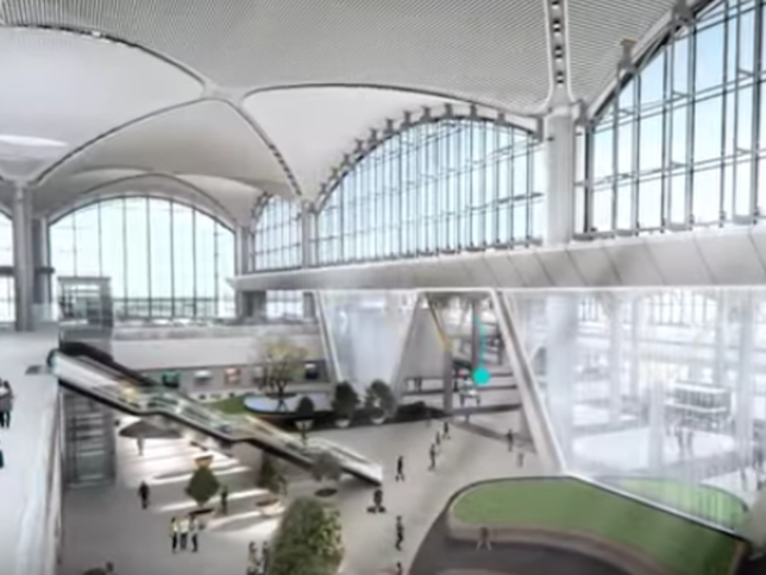 The architectural style of the terminals will reflect the style found in Istanbul’s mosques, baths, domes, and other historic buildings and monuments.