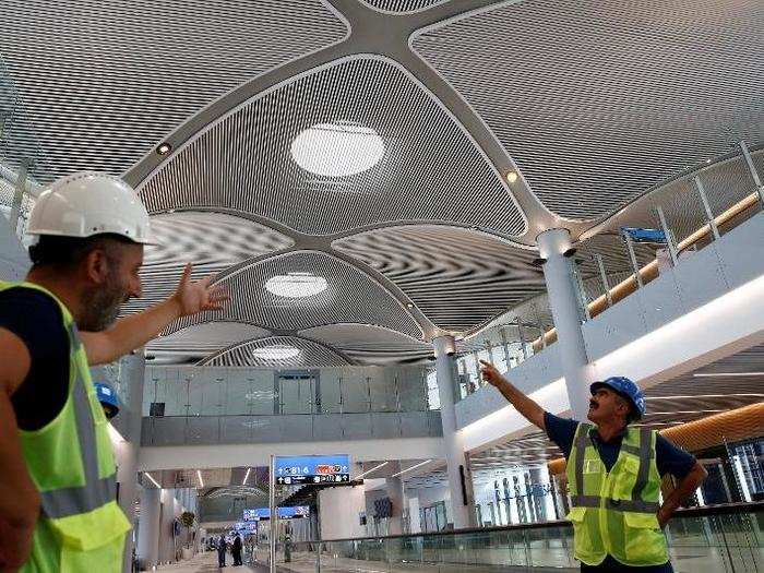 At 1.44 million square meters, the passenger terminal building completed in phase one of the project will be the world