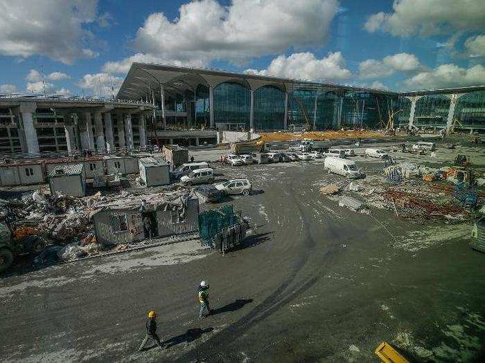 The airport cost $11.7 billion to build and is the largest public works project in Turkey