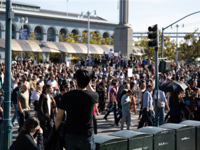 Googlers in Colorado, New York, London, Tokyo, and other Google offices — including the Googleplex headquarters in Silicon Valley — all had similar walkouts of their own.